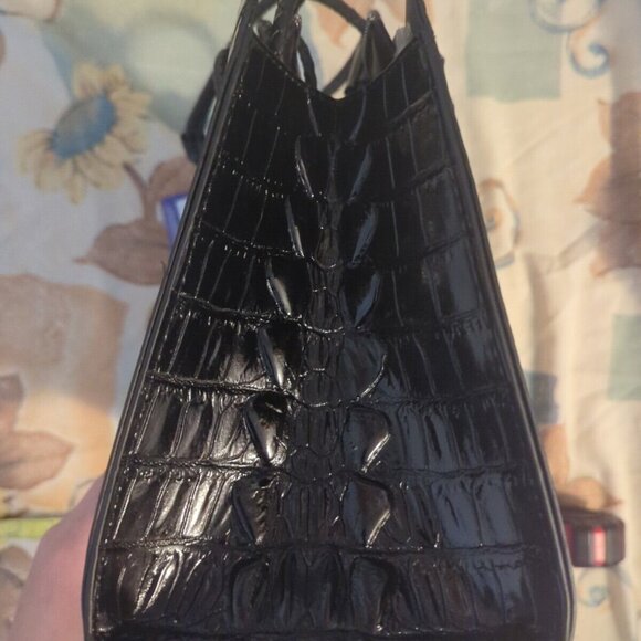 High Quality Handbag Black Crocodile Texture Large - Picture 3 of 7